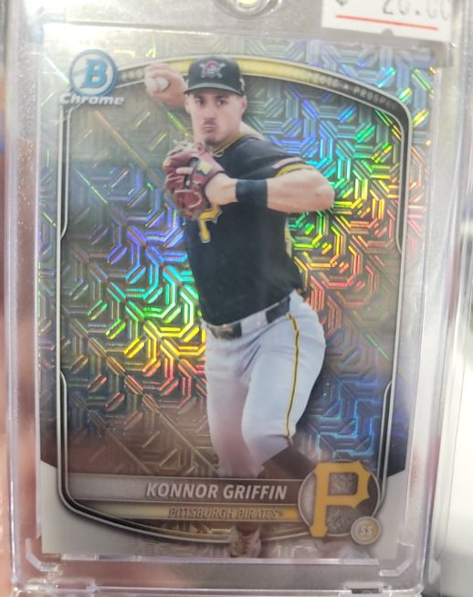 2025 Bowman Chrome Draft #BDC-102 Konnor Griffin — front