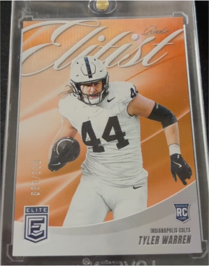 2025 Panini Donruss Elite #9 Tyler Warren Rookie Elitist — front