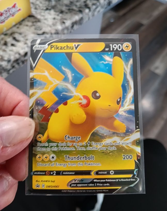 2020 Pokémon TCG Sword & Shield Promo #SWSH061 Pikachu V — front