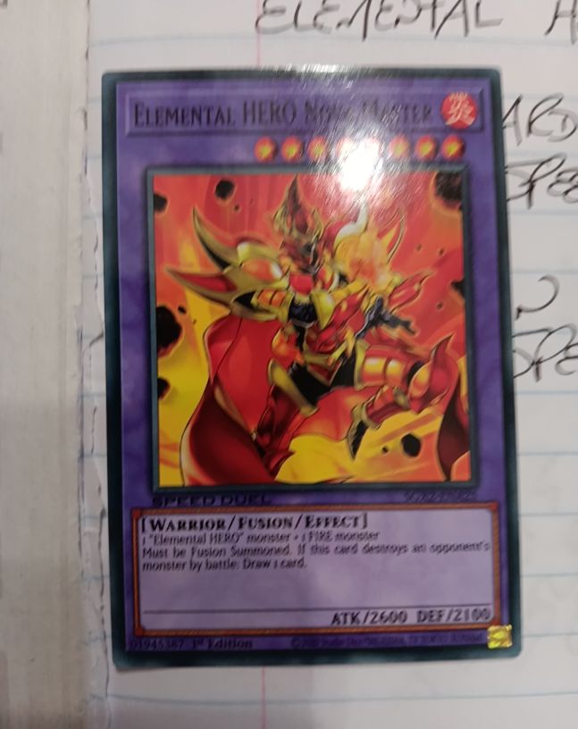 Yugioh Elemental HERO Nova Master GENF-EN093 — front