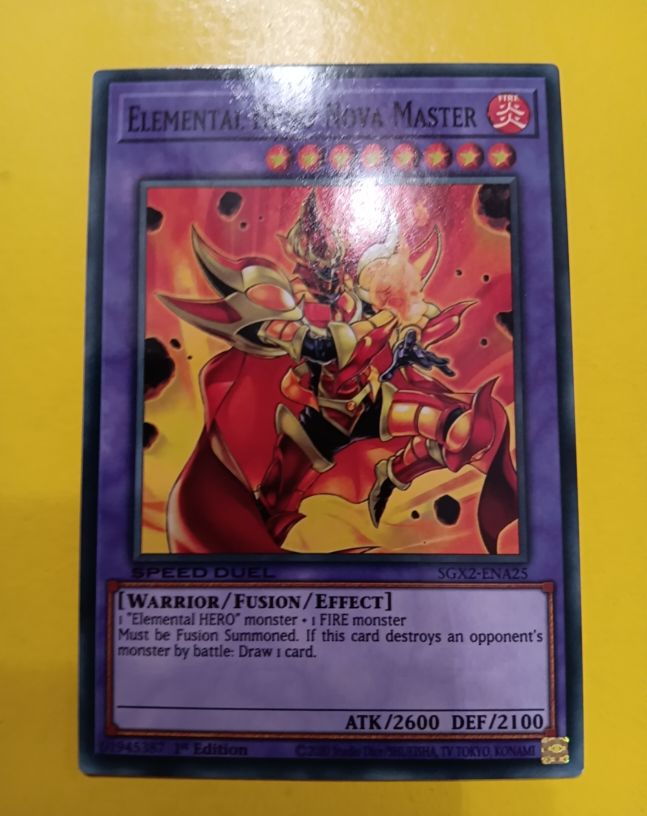 Yu-Gi-Oh! Elemental HERO Nova Master SGX2-ENA25 — front