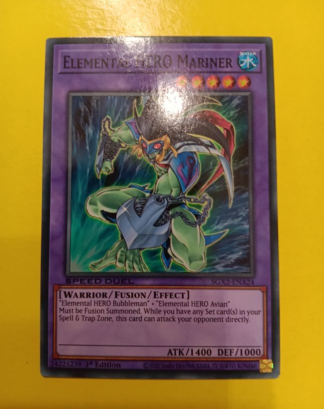 2020 Yu-Gi-Oh! Speed Duel #SGX2-ENA24 Elemental HERO Mariner — front