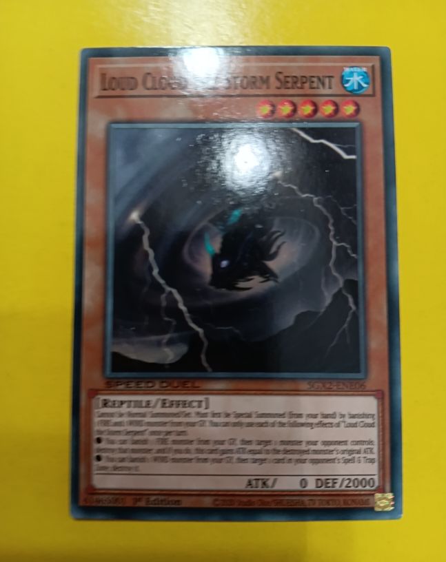 2022 Yu-Gi-Oh! SGX2-ENE06 Loud Cloud the Storm Serpent — front