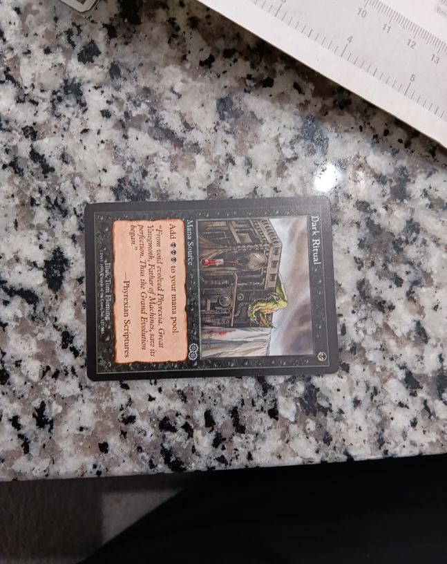 1994 Magic: The Gathering Dark Ritual — front