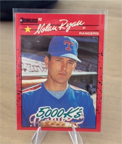 1990 Donruss #659 Nolan Ryan 5000K's Texas Rangers — front