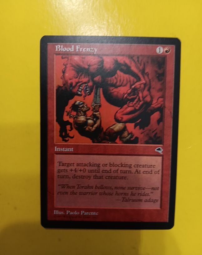 1997 Magic: The Gathering #164 Blood Frenzy — front