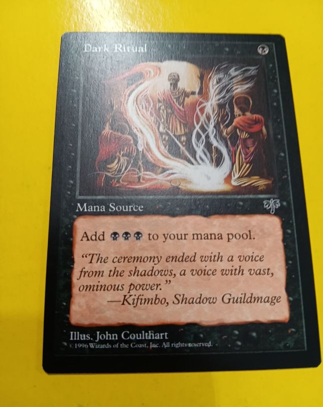 1996 Magic the Gathering #116 Dark Ritual — front