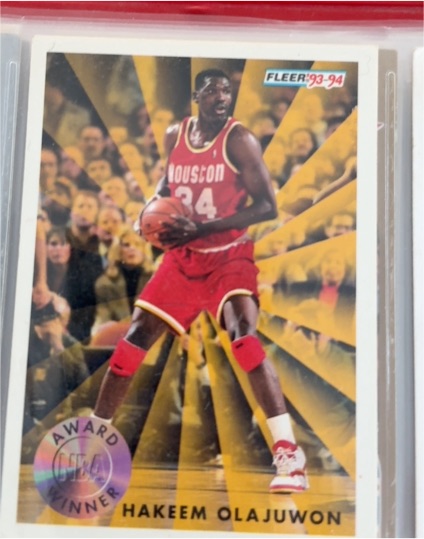 1993-94 Fleer #230 Hakeem Olajuwon Award Winner — front