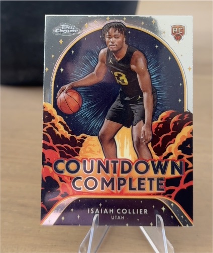2024-25 Topps Chrome #CC-23 Isaiah Collier Countdown Complete — front