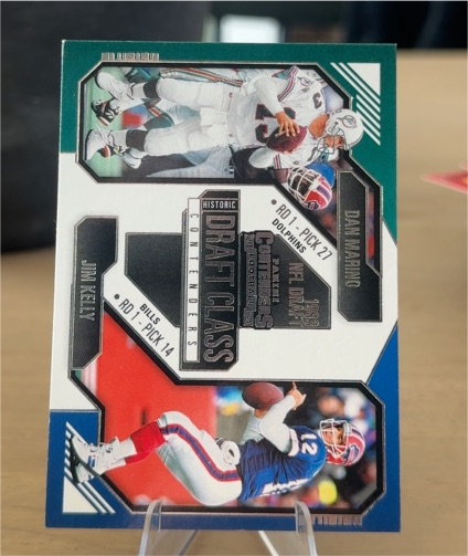 2024 Panini Contenders Historic Draft Class #7 Dan Marino Jim Kelly — front