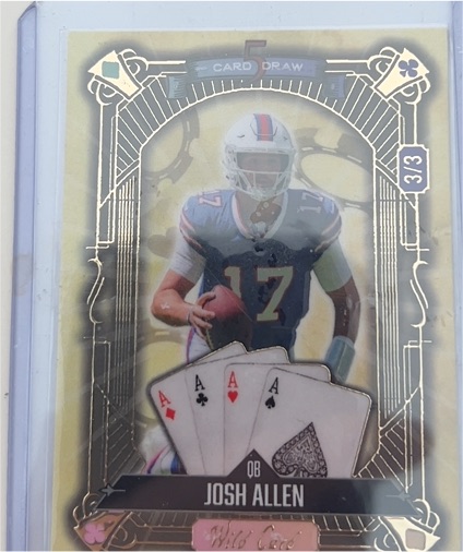 2024 Wild Card 5 Card Draw #3 Josh Allen — front