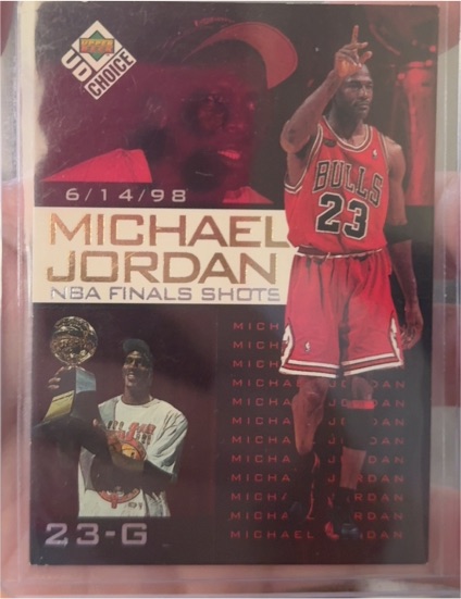 1998 Upper Deck Choice NBA Finals Shots #8 Michael Jordan — front