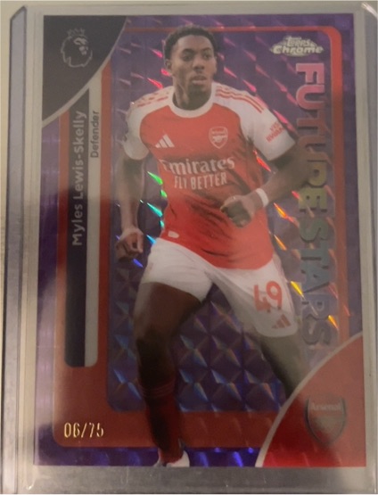 2026 Topps Chrome Premier League #20 Myles Lewis-Skelly Future Stars — front