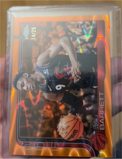 2025 Topps Chrome #225 RJ Barrett — front