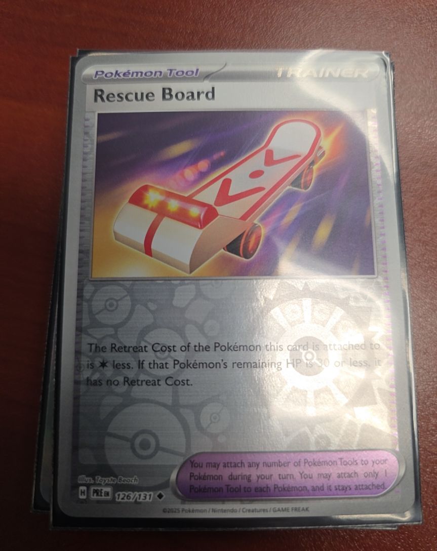 2025 Pokémon SV: Prismatic Evolutions #126 Rescue Board — front
