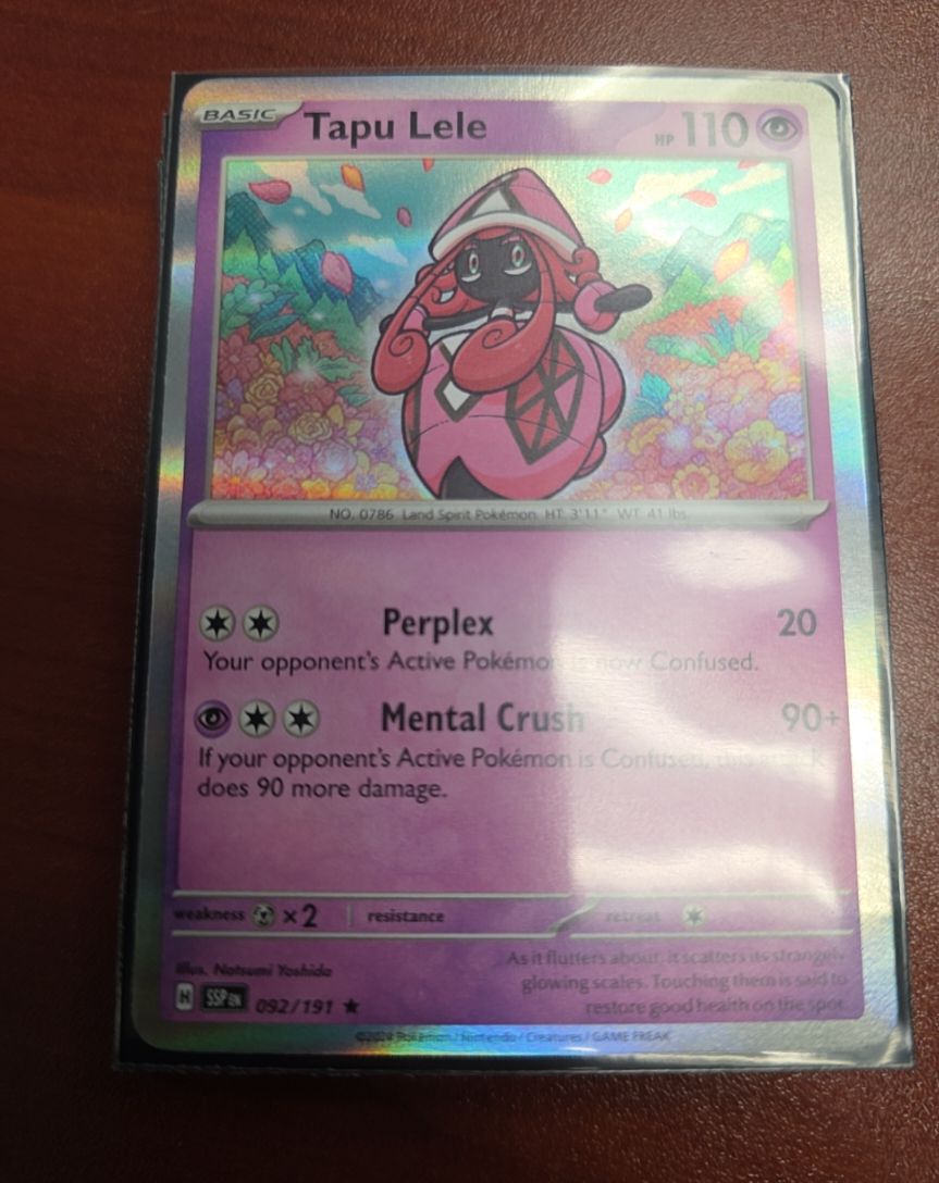 2024 Pokémon Scarlet & Violet Surging Sparks #092 Tapu Lele — front