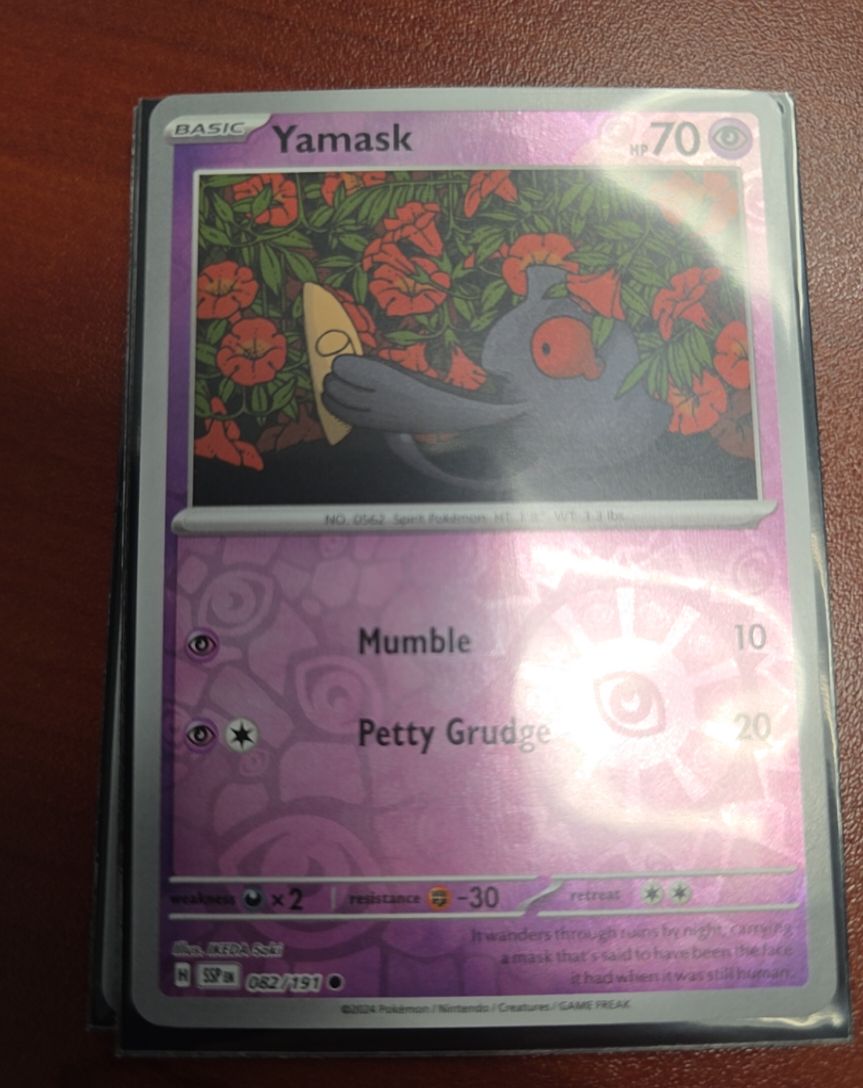 2024 Pokémon Surging Sparks #082 Yamask — front