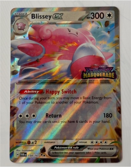 2023 Pokémon TCG Scarlet & Violet Twilight Masquerade #134 Blissey ex — front