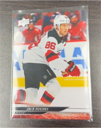 2022-23 Upper Deck Series 2 #361 Jack Hughes — front