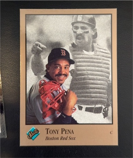 1992 Leaf Studio #135 Tony Pena Boston Red Sox — front