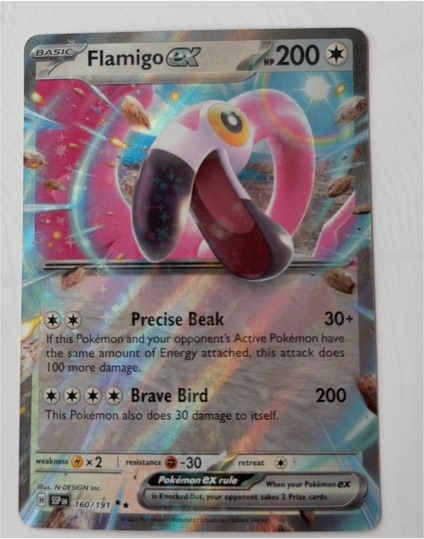 2024 Pokémon Surging Sparks #160 Flamigo ex — front