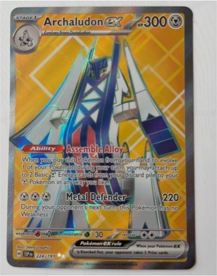 2023 Pokémon TCG Scarlet & Violet SV08: Surging Sparks #224 Archaludon ex — front