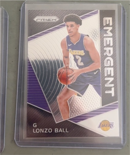 2017-18 Panini Prizm Emergent #EM-LON Lonzo Ball — front