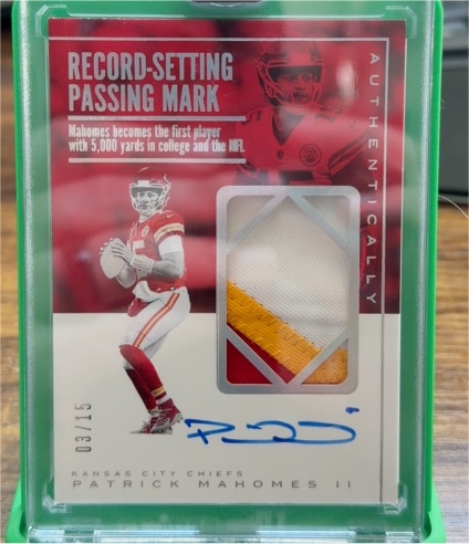 2025 Panini Authentically #03/15 Patrick Mahomes II — front