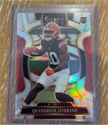 2025 Panini Select #55 Quinshon Judkins Concourse Silver Prizm Rookie Card — front