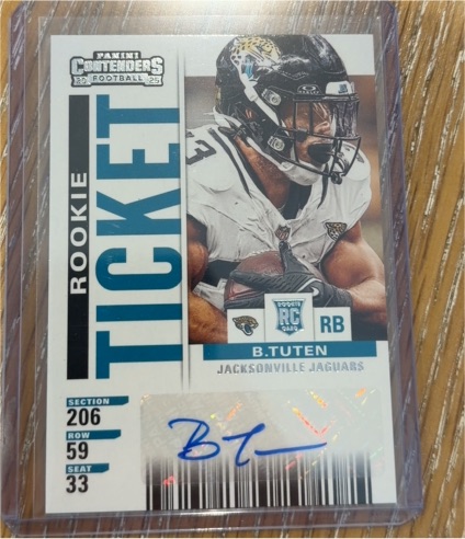 2025 Panini Contenders Rookie Ticket B. Tuten — front