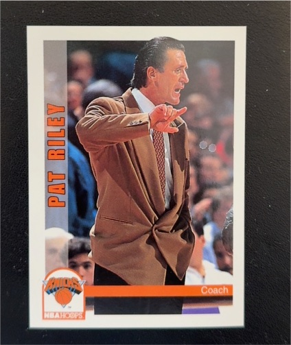 1992 NBA Hoops #256 Pat Riley — front