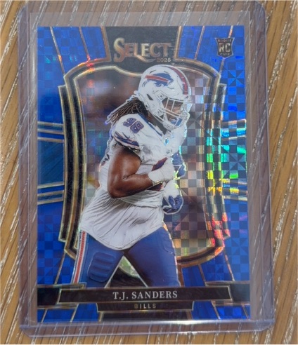 2025 Panini Select Premier Level #185 T.J. Sanders — front