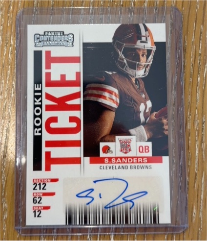 2025 Panini Contenders Rookie Ticket #Shedeur Sanders — front
