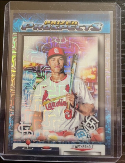 2025 Bowman Draft Prized Prospects #PP-18 JJ Wetherholt Mojo Refractor — front