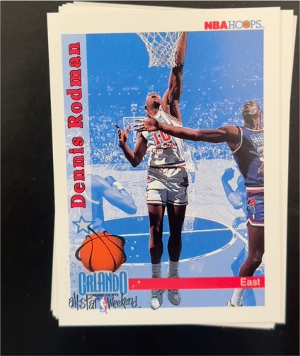 1992-93 NBA Hoops #302 Dennis Rodman — front