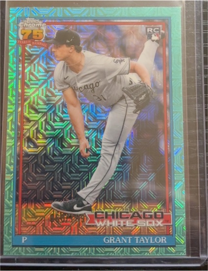 2026 Topps Series 1 Silver Pack Mojo Refractor #91C-28 Grant Taylor — front