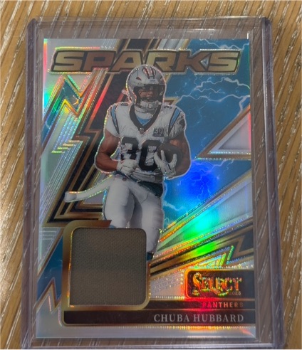 2025 Panini Select Sparks Silver Prizm Chuba Hubbard — front