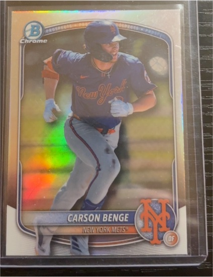 2025 Bowman Draft Chrome #BDC-138 Carson Benge — front