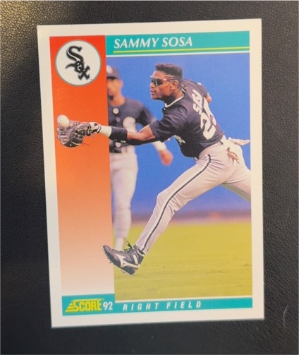 1992 Score #258 Sammy Sosa — front
