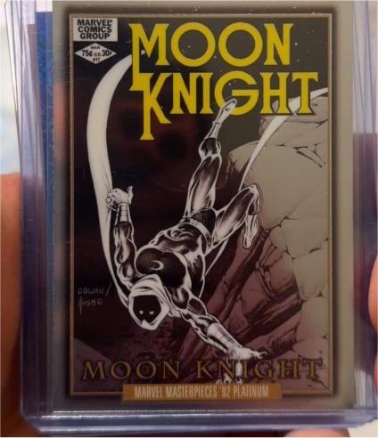 2024 Marvel Masterpieces '92 Platinum #FC-5 Moon Knight — front