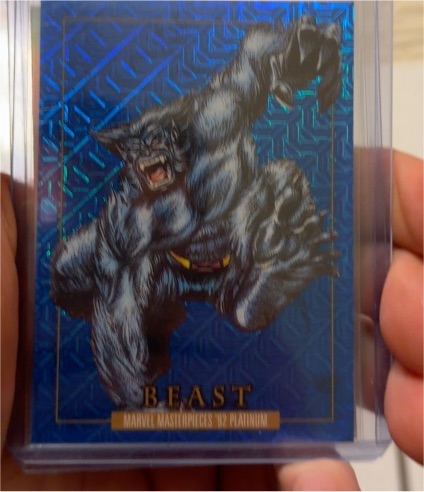 2024 Upper Deck Marvel Masterpieces '92 Platinum #7 Beast — front
