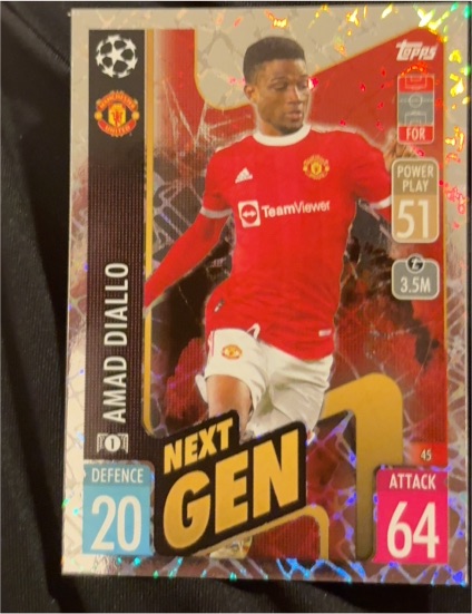 2021-22 Topps Match Attax #45 Amad Diallo — front