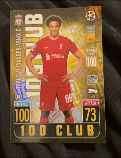 2021-22 Topps Match Attax 100 Club #452 Trent Alexander-Arnold — front