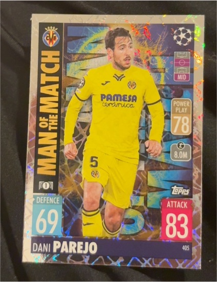 2021-22 Topps Match Attax #405 Dani Parejo — front