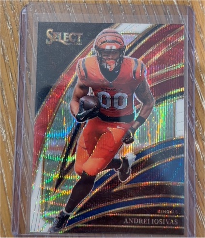 2025 Panini Select #257 Andrei Iosivas Club Level Cincinnati Bengals — front