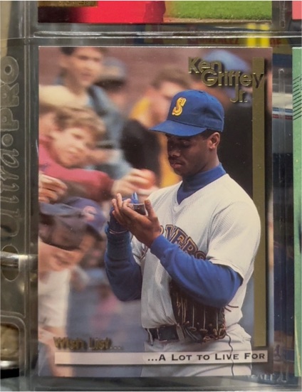 1995 Megacards #10 Ken Griffey Jr. Wish List ...A Lot to Live For — front