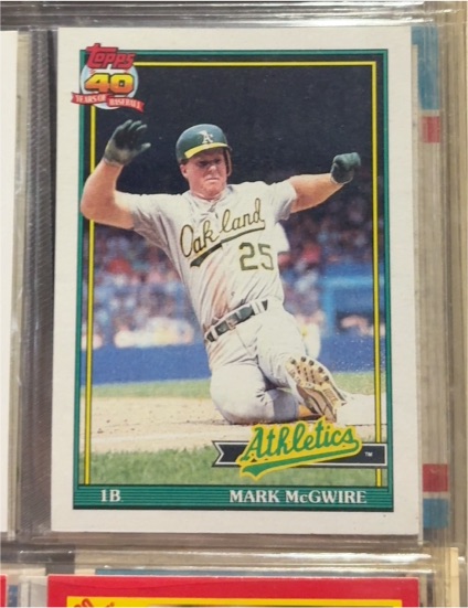 1991 Topps #270 Mark McGwire — front
