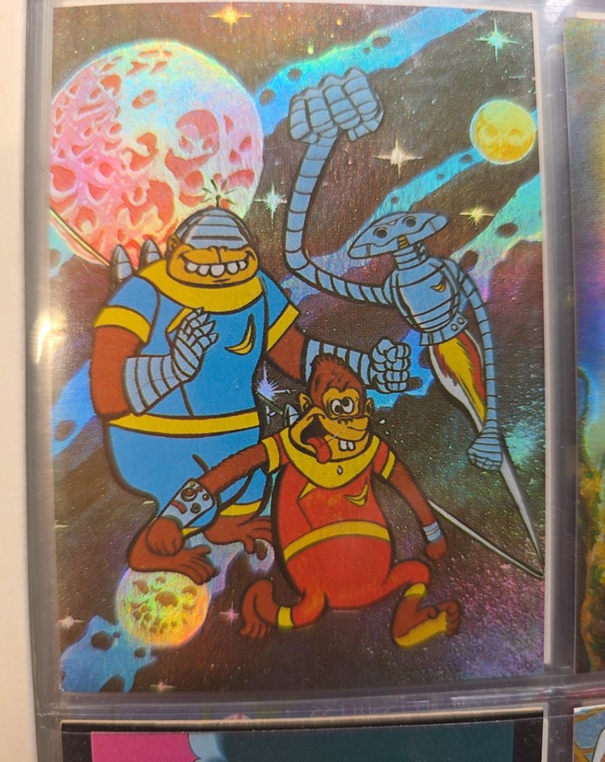 1993 Funtime Toys Space Bananas Promo Card — front