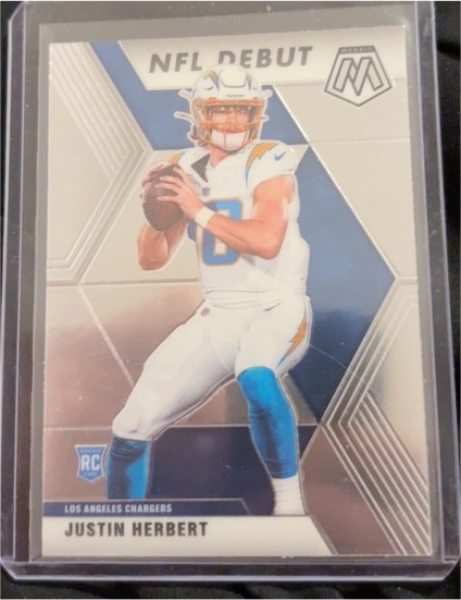 2020 Panini Mosaic NFL Debut #263 Justin Herbert — front