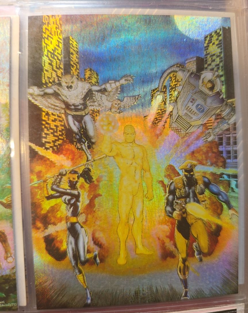 1993 Comic Images #P6 Robot Burning — front